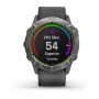 Garmin Enduro GPS Watch - Steel with Gray UltraFit Nylon Strap (010-02408-00)