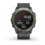 Garmin Enduro GPS Watch - Steel with Gray UltraFit Nylon Strap (010-02408-00)