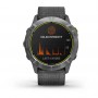 Garmin Enduro GPS Watch - Steel with Gray UltraFit Nylon Strap (010-02408-00)