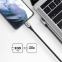 Ugreen US334 USB-C / USB-C 90º 480Mb/s 2m angled cable - black