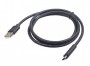 Gembird USB-A/USB-C, 1m USB cable USB 2.0 USB A USB C Black