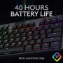 Logitech G915 TKL Lightspeed Wireless Mechanical Keyboard US, CLICKY SWITCHES
