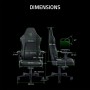 Razer Iskur V2, Black-Green (RZ38-04900100-R3G1)