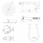 Ideal Standard Ceratherm Navigo Termostata Iebūvējamā Dušas Sistēma ar 300mm Galvu un Rokas Dušu (A7772AA)