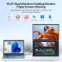 UPERFECT Dual Laptop Monitor Portable Monitor Extender 15.6-inch Laptop M156E14 (E1405M156HWL)