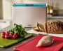 JOSEPH JOSEPH Folio Icon 4-Piece Chopping Board Set with Storage Case + Stainless Steel Japanese Elevate Knife - Silver