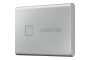 Samsung T7 Touch Portable SSD - 500 GB - USB 3.2 Gen.2 External SSD Metallic Silver (‎MU-PC500S/WW)
