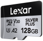 Lexar microSDXC Silver Plus 1066x UHS-I/U3/A2/4K R205/W150 (V30) 128GB (LMSSIPL128G-BNANG)