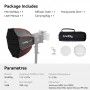SmallRig 4358 Mini Parabolic Softbox RA-D30 for RC 60 B