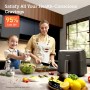 Cosori TurboBlaze Airfryer, 9-in-1 Air Fryer XXL 6L, quiet DC motor with 5 fan speeds Black (CAF-DC601-KEU)