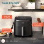 Cosori TurboBlaze Airfryer, 9-in-1 Air Fryer XXL 6L, quiet DC motor with 5 fan speeds Black (CAF-DC601-KEU)