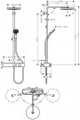 Hansgrohe Pulsify S Showerpipe 260 1jet Dušas Sistēma Matēta Bronza (24220140)
