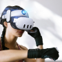 BoboVR S3 Pro strain relief strap for Meta Quest 3 VR goggles + B100 external battery - white and black (6937267000372)