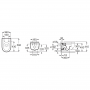 Roca Meridian Rimless Piekaramais WC Pods Balts (734h240000)