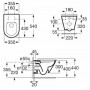 Roca Meridian Rimless Piekaramais WC Pods ar SC Vāku Balts (734h0n8000)