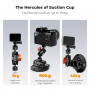 K&F Concept 6 Suction Cup Camera Mount with Magic Arm KF31.136
