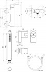 Ravak Eleganta Wall-Mounted Shower Tap with Set Chrome (X07S138)