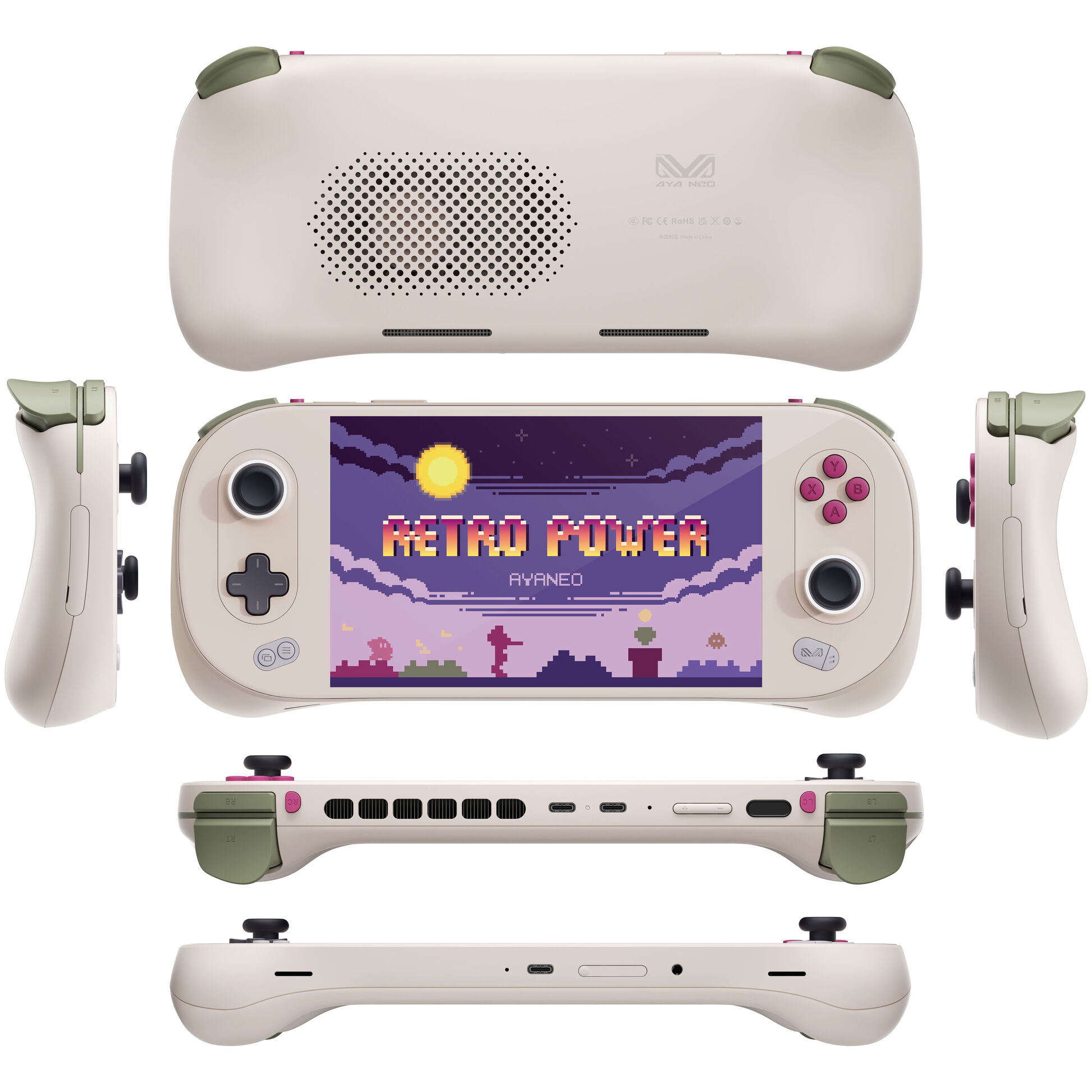 Ayaneo 2S Handheld Console - 32 GB LPDDR5X, 2 TB SSD, Retro Power